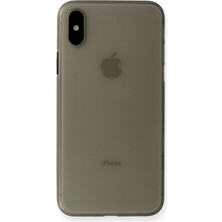 Huly  iPhone Xs Max Kılıf Pp Ultra Ince Kapak - Gri Hub