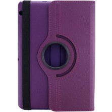 Huly  Huawei Mediapad T3 10 / 9.6 Kılıf 360 Tablet Deri Kılıf - Mürdüm Hub