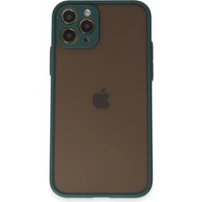 Huly  iPhone 11 Pro Kılıf Montreal Silikon Kapak - Yeşil Hub