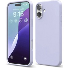 Huly  iPhone 16 Plus Kılıf Nano Içi Kadife Silikon - Lila Hub