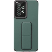 Huly  Samsung Galaxy A53 5g Kılıf Mega Standlı Silikon - Yeşil Hub