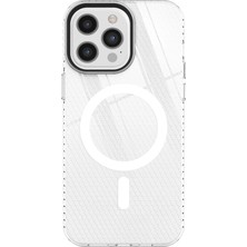 Huly  iPhone 12 Pro Max Kılıf Beta Magneticsafe Silikon - Şeffaf Hub