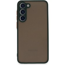 Huly  Samsung Galaxy S23 Plus Kılıf Montreal Silikon Kapak - Yeşil Hub