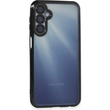 Huly  Samsung Galaxy A55 5g Kılıf  Lensli Silikon - Siyah Hub