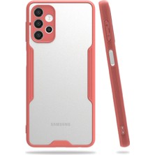 Huly  Samsung Galaxy A72 Kılıf Platin Silikon - Pembe Hub