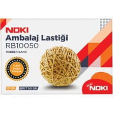 Noki Ambalaj Lastiği 10CM 50GR Paket Lastiği Lastik - 2 Paket