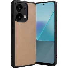 Huly  Xiaomi Redmi Note 13 Pro 5g Kılıf Aras Deri Kapak - Pudra Hub