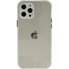 Huly  iPhone 12 Pro Kılıf Miami Şeffaf Silikon - Şeffaf Hub