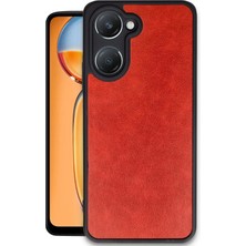 Huly  Vivo Y18 Kılıf Aras Deri Kapak - Kırmızı Hub
