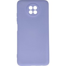 Huly  Xiaomi Redmi Note 9 5g Kılıf Nano Içi Kadife Silikon - Lila Hub