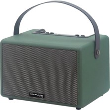 Huly  F31 50W Sürücülü 2 Adet Mikrofonlu Bt 5.2 Kablosuz Hoparlör - Yeşil Hub