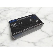 Eco Siyah Pudrasız Nitril Eldiven Large (L)