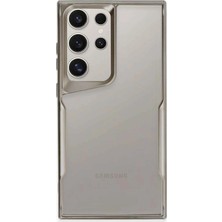 Huly  Samsung Galaxy S24 Ultra Kılıf Boyi Silikon Kapak - Titan Gri Hub