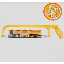 Dmax Metal Saplı Demir Testere Kolu Ağızlı Çift Taraflı Metal Ahşap Testere 300 mm
