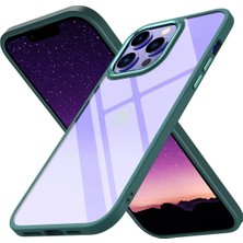 Huly  iPhone 14 Pro Kılıf Power Silikon - Koyu Yeşil Hub