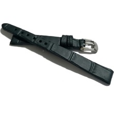 Fado&her Saate Uyumlu Hakiki  Bayan  Deri Saat  Kordonu   Lazivert   10  mm  (  421 )