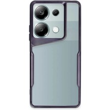Huly  Xiaomi Redmi Note 13 Pro 4g Kılıf Boyi Silikon Kapak - Derin Mor Hub