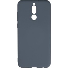 Huly  Huawei Mate 10 Lite Kılıf Nano Içi Kadife Silikon - Gri Hub