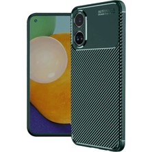 Huly  Realme 12 Lite Kılıf Auto Focus Karbon Kapak - Koyu Yeşil Hub