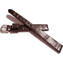 Fado&her Saate Uyumlu Hakiki  Bayan  Deri Saat  Kordonu  Acı Kahve   8  mm  (  422  )