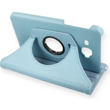Huly  Samsung Galaxy T280 Tab A 7 Kılıf 360 Tablet Deri Kılıf - Turkuaz Hub