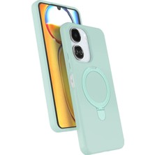 Huly  Xiaomi Redmi 13C Regal Magsafe Standlı Kapak - Su Yeşili Hub
