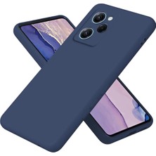Huly  Xiaomi Poco X5 Pro 5g Nano Içi Kadife Silikon - Lacivert Hub