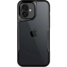 Huly  iPhone 16 Plus Kılıf Boyi Silikon Kapak - Siyah Hub
