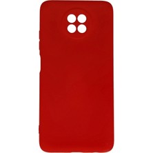 Huly  Xiaomi Redmi Note 9 5g Kılıf Nano Içi Kadife Silikon - Kırmızı Hub