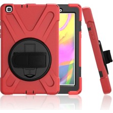 Huly  Samsung Galaxy T290 Tab A 8 Kılıf Amazing Tablet Kapak - Kırmızı Hub