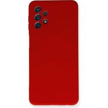 Huly  Samsung Galaxy A52 Kılıf Nano Içi Kadife Silikon - Kırmızı Hub