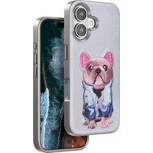 Huly  iPhone 16 Cute Desenli Kapak - Kahverengi Hub