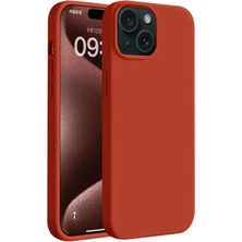 Huly  iPhone 15 Kılıf First Silikon - Kırmızı Hub