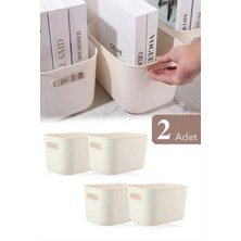 Mutfak Köşesi 2'li Organizer Kutu Seti - 4 Lt Çok Amaçlı Düzenleyici - Dekoratif Saklama Kutusu