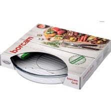 Paşabahçe Borcam Izgaralı Yuvarlak Tepsi 26 cm – Grill Fırın Tepsisi