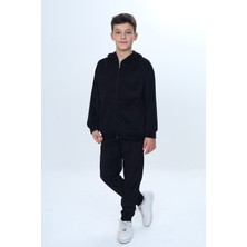 Toontoy Erkek Çocuk Kapüşonlu Kadife Eşofman Takım