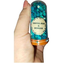 Kaliteli Özel Üretim Renkli Cipso Ters Fanus Nikah Nişan Söz Hediyelik Paket 25 Adet Kişiye Özel