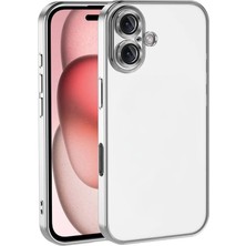 Huly  Apple iPhone 17  Lensli Silikon - Gümüş Hub