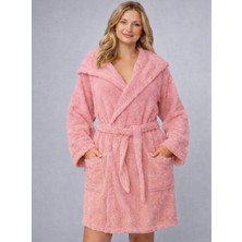 Emillie Kapşonlu Bukle Bornoz -%100 Pamuk