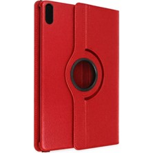 Huly  Huawei Matepad 11 10.9 360 Tablet Deri Kılıf - Kırmızı Hub