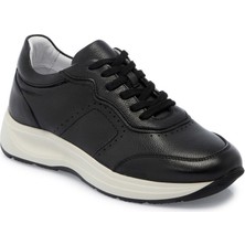Tergan  Siyah Hakiki Deri Erkek Sneaker - E25I1AY57210-A23
