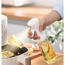 Royaleks Zeytinyağı Limon Cam Sprey Şişesi Cam Yağ Püskürtücü Yağdanlık Airfryer Tasarruf 200 ml