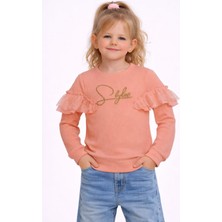 love Yuvarlak Yaka Fırfır Detaylı Bluz