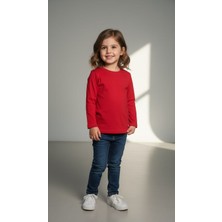 love Yuvarlak Yaka Viskon Penye Bluz