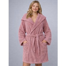 Emillie Kapşonlu Bukle Bornoz -%100 Pamuk