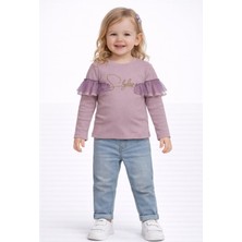 love Yuvarlak Yaka Fırfır Detaylı Bluz