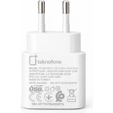 Teknofone Samsung Uyumlu Type C Hızlı Şarj Güç Adaptörü (25W) - Siyah
