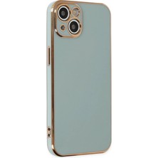 Huly  iPhone 14 Kılıf Volet Silikon - Açık Yeşil Hub