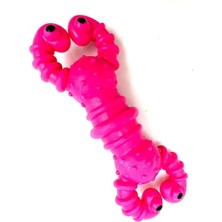 Feyza Design 12CM Mor Istakoz Diş Kaşıma Tartar Temizleyici Köpek Oyuncağı