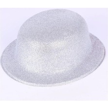 Tiklad Gümüş Simli Parti Şapkası